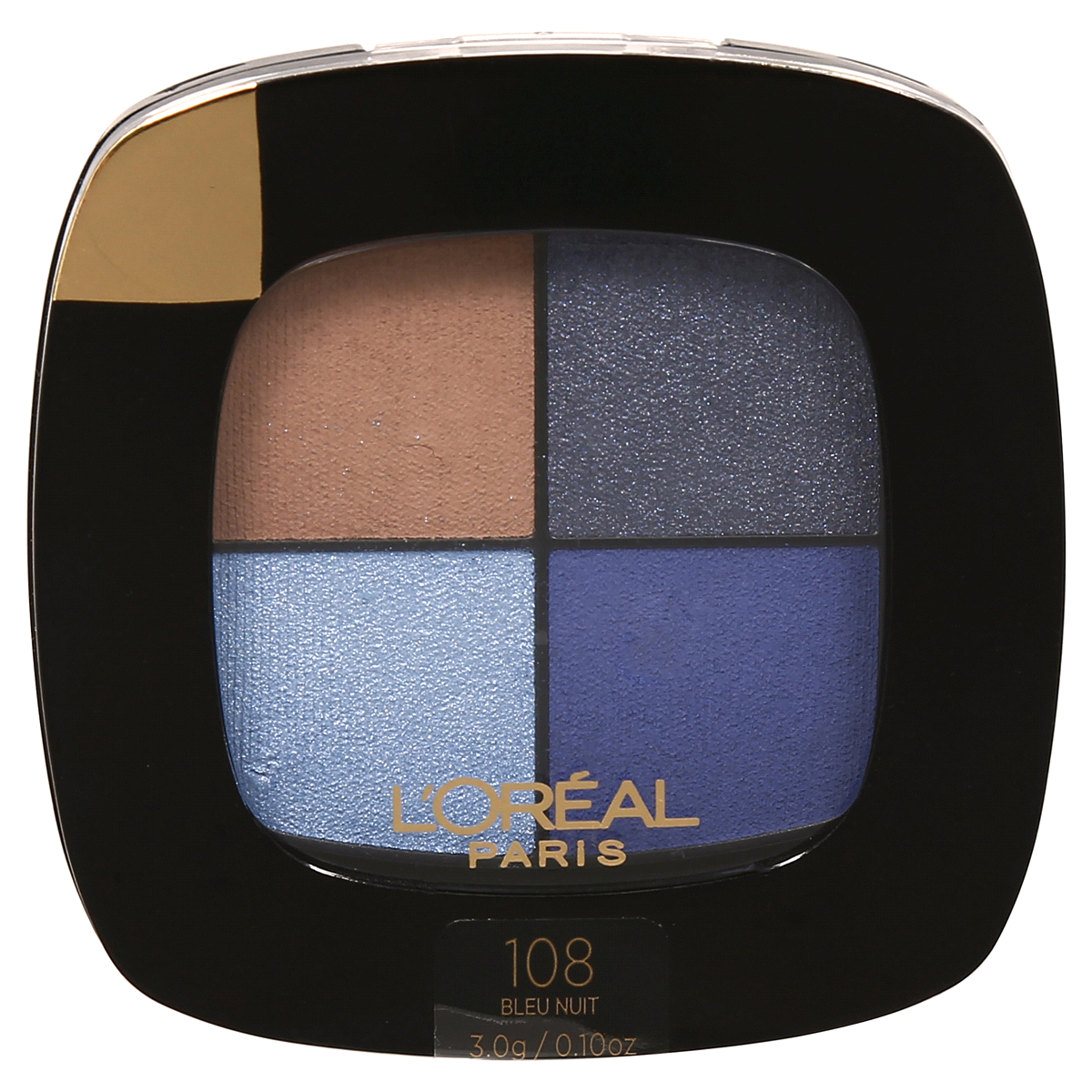 slide 1 of 5, L'Oréal Colour Riche Eyeshadow Quads - Bleu Nuit 108, 10 oz