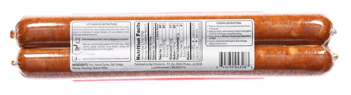 slide 11 of 15, La Chona Hot Chorizo 12 oz, 12 oz