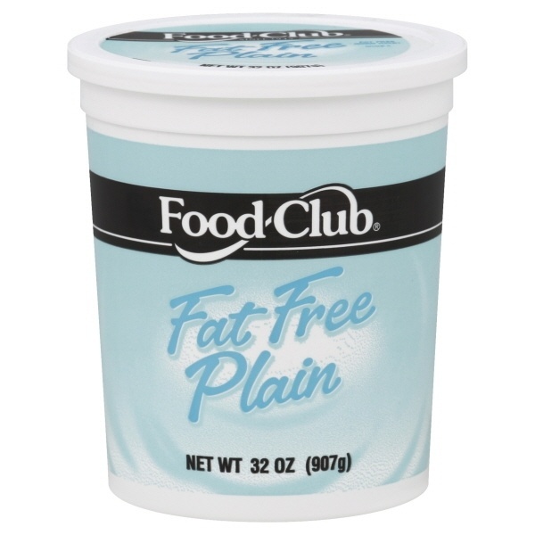 slide 1 of 1, Food Club Plain Nonfat Yogurt, 1 ct