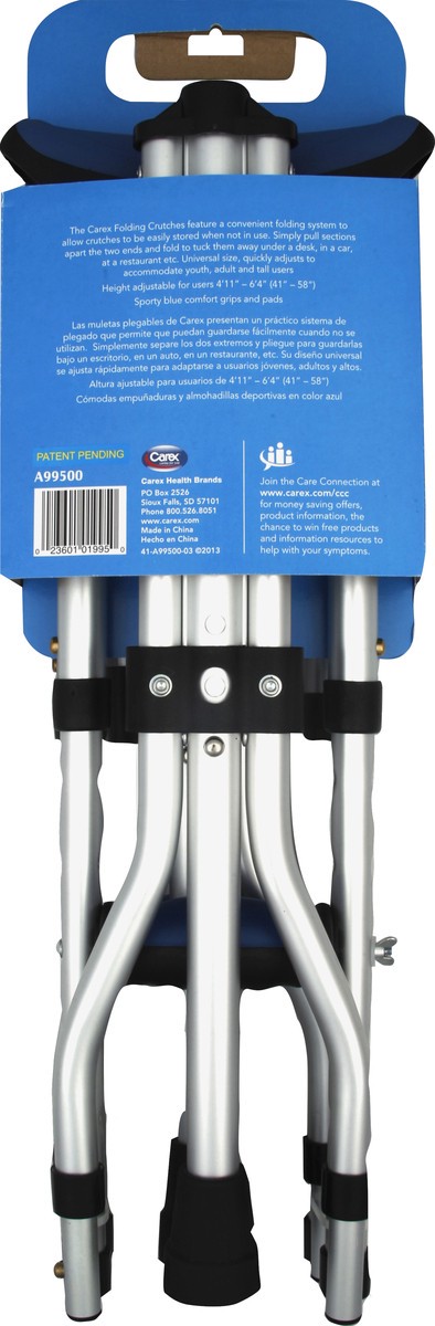 slide 3 of 5, Carex Crutches 1 ea, 1 ct