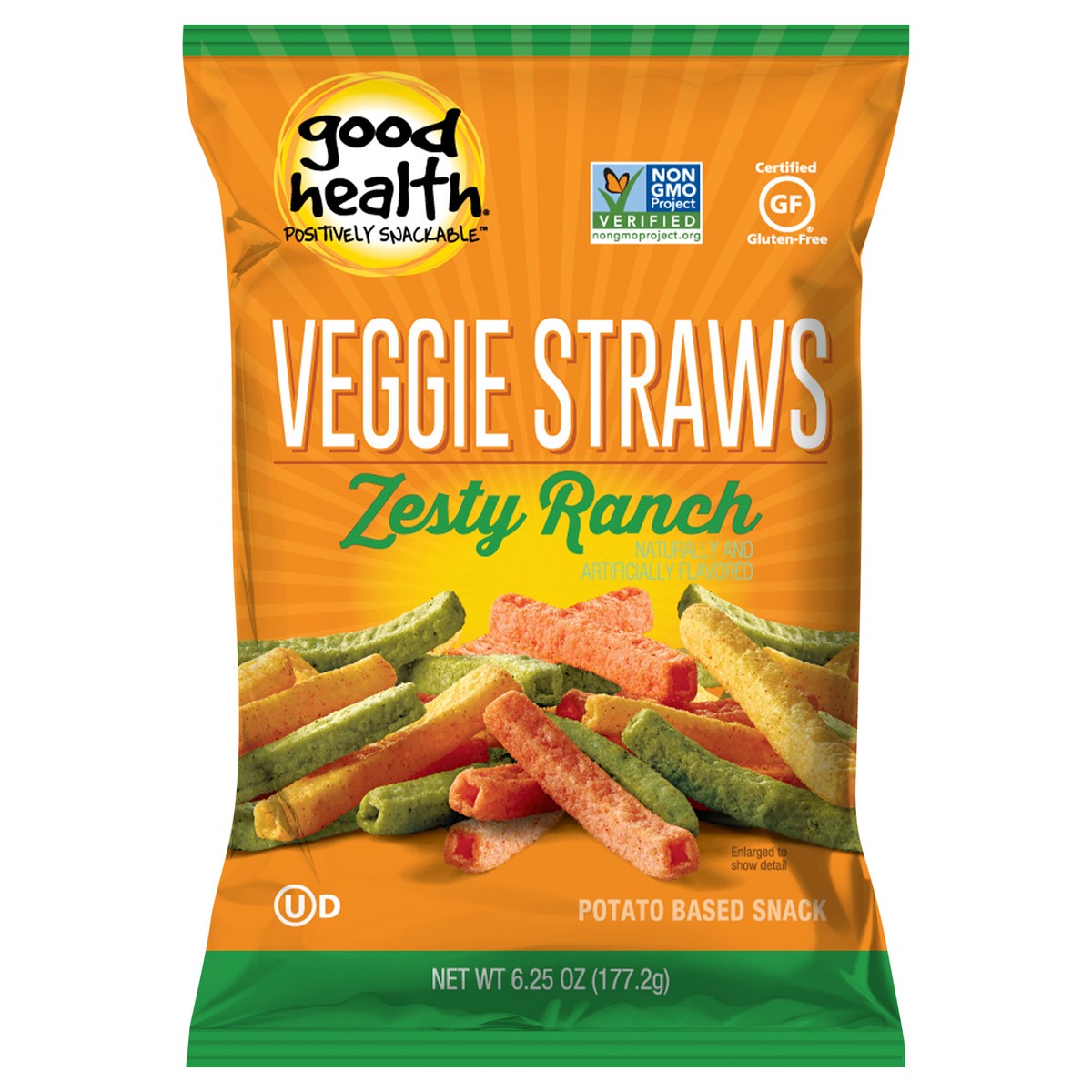 slide 1 of 10, Good Health Zesty Ranch Veggie Straws 6.25 oz, 6.25 oz