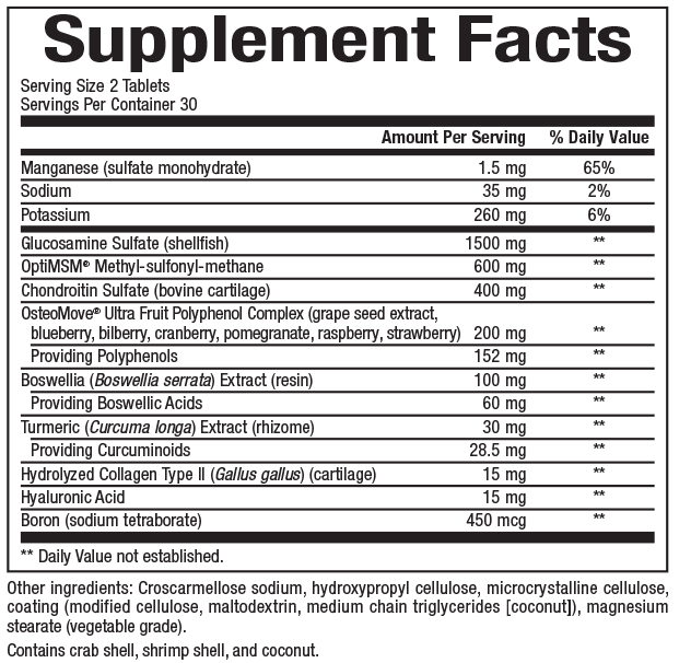 slide 2 of 2, Natural Factors OsteoMove™ Extra Strength Joint Care, 154 g