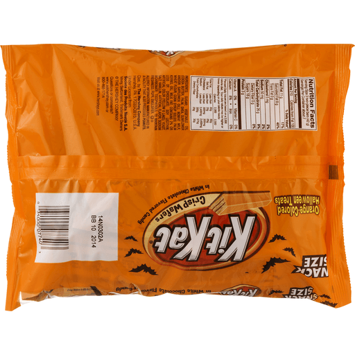 slide 7 of 9, KIT KAT Orange-Colored Halloween Treats Snack Size Candy, 10.29 oz