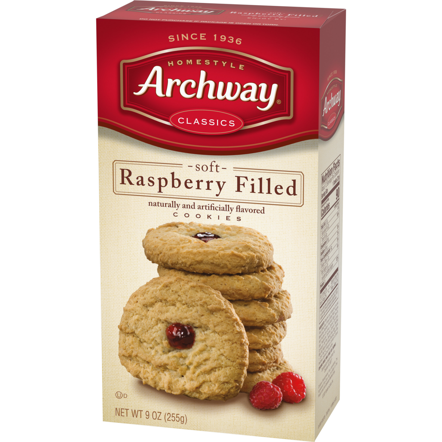 slide 3 of 5, Archway Cookies Raspberry Filled Cookies, 9.000 oz