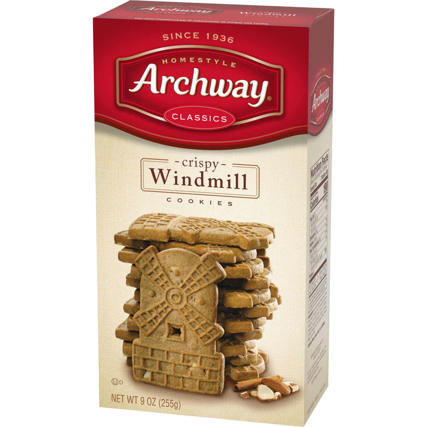 slide 3 of 5, Archway Cookies Crispy Windmill Cookies, 9.000 oz
