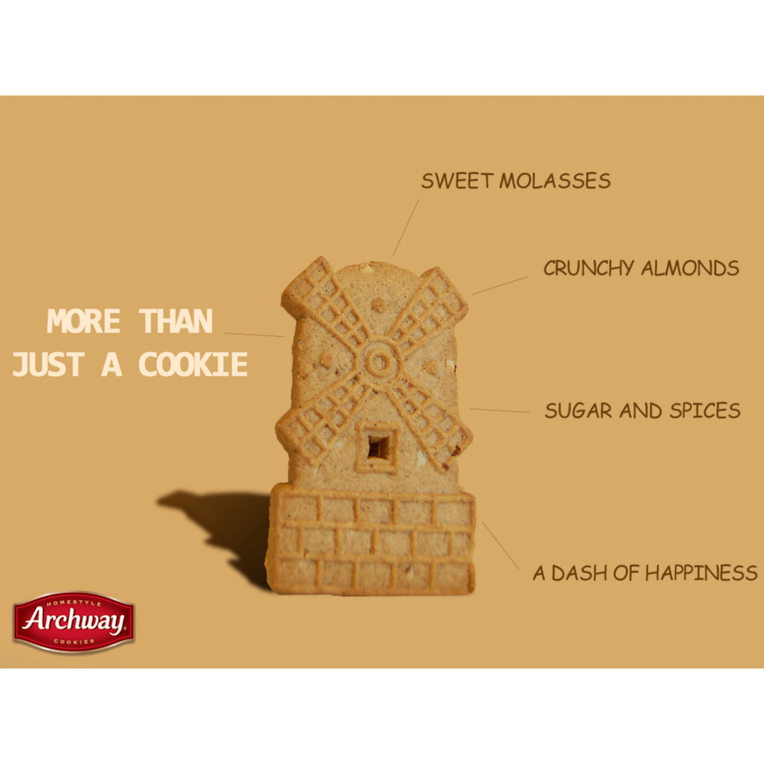 slide 4 of 5, Archway Cookies Crispy Windmill Cookies, 9.000 oz