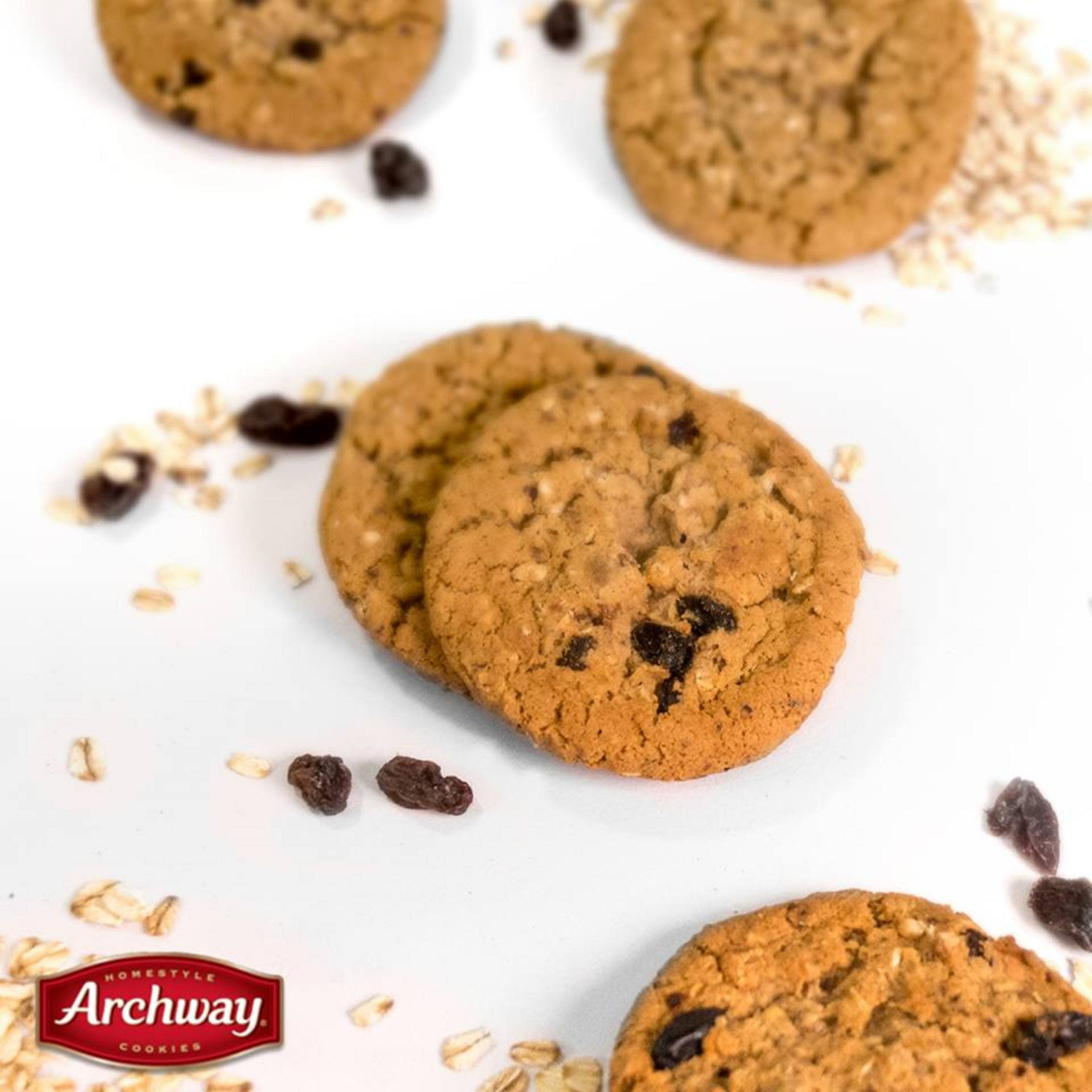 slide 2 of 5, Archway Cookies Classic Soft Oatmeal Raisin Cookies, 9.25 oz