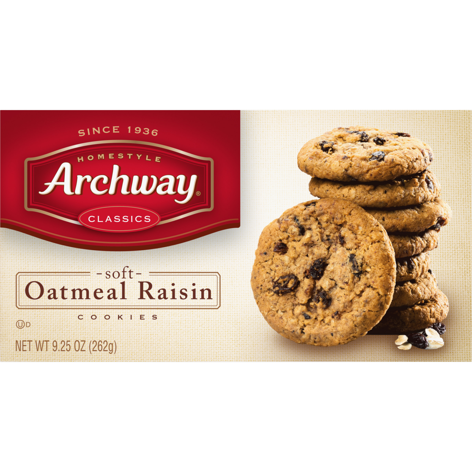 slide 3 of 5, Archway Cookies Classic Soft Oatmeal Raisin Cookies, 9.25 oz