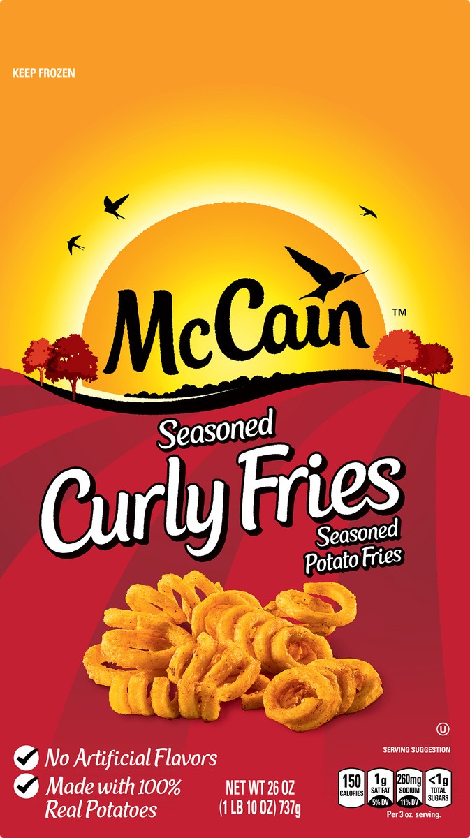 slide 3 of 7, McCain Seasoned Spiral Fries, 26 oz (Frozen Potatoes), 26 oz