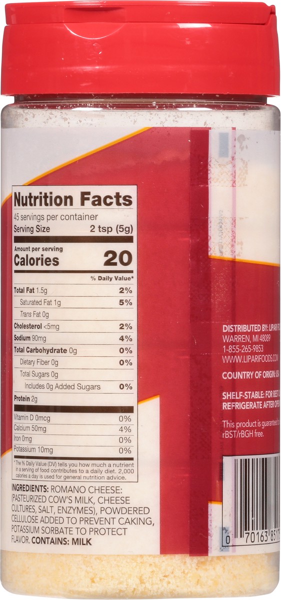 slide 12 of 13, Dairy Fresh Romano Grated Cheese 8 oz, 8 oz