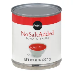 Publix No Salt Added Tomato Sauce