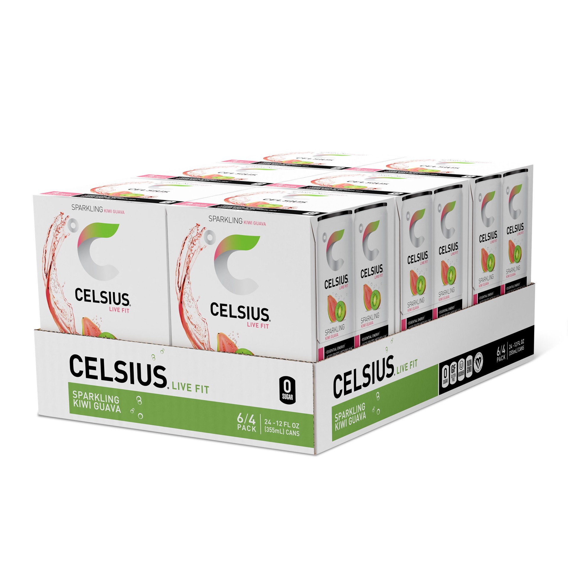 slide 1 of 4, CELSIUS Sparkling Kiwi Guava 1 ea, 1 ea