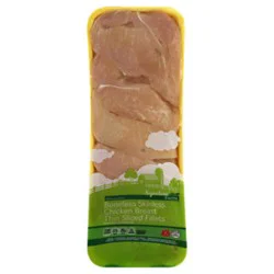 Signature Select Chicken Breast Boneless Skinless Thin Sliced - 2 Lb
