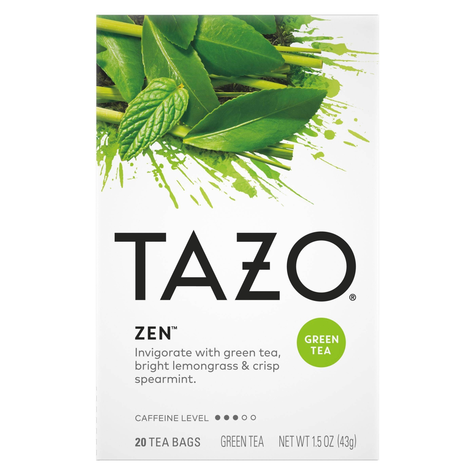 slide 1 of 3, Tazo Zen Tea, 20 ct