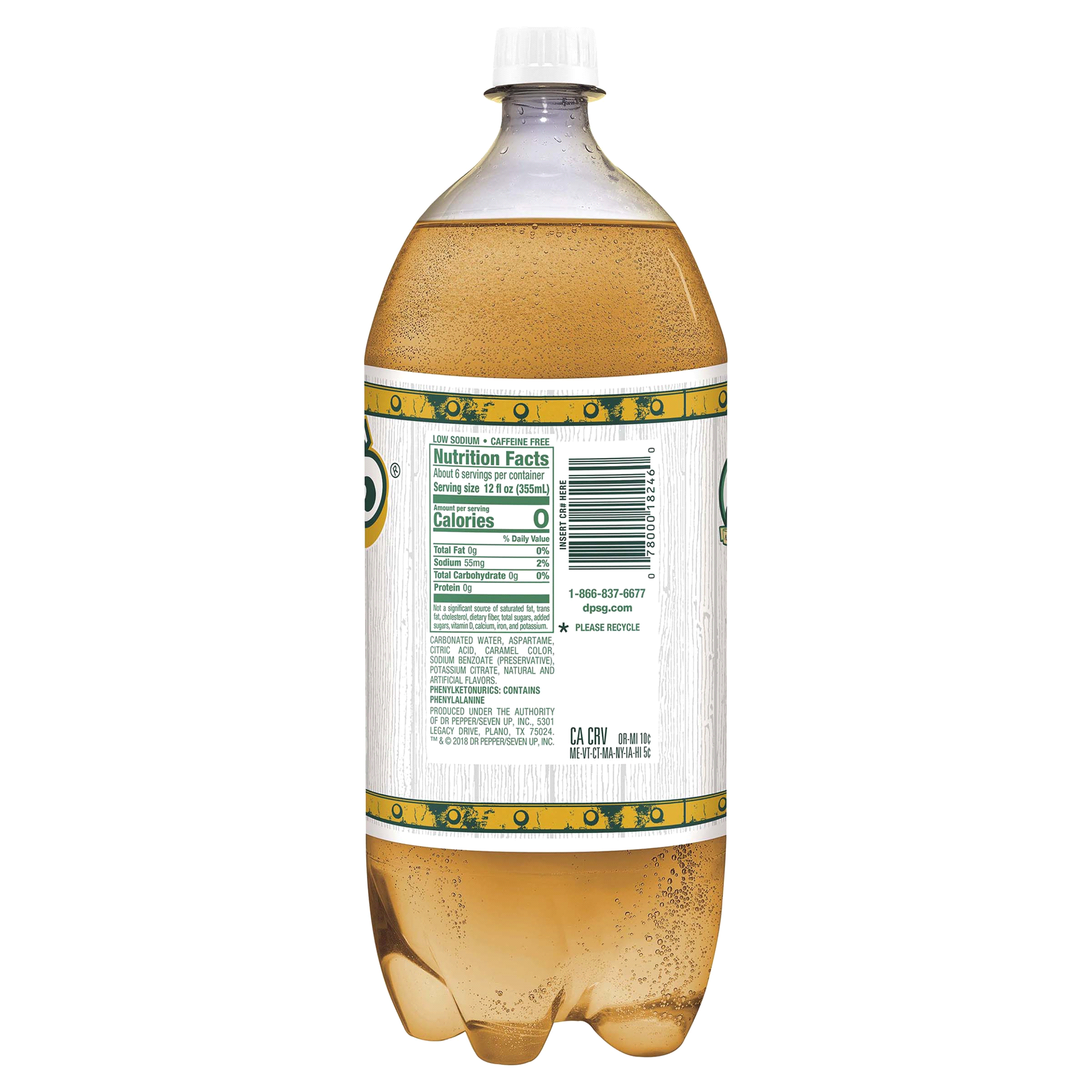 slide 11 of 17, Vernors Zero Sugar Ginger Soda, 2 L bottle, 2 liter