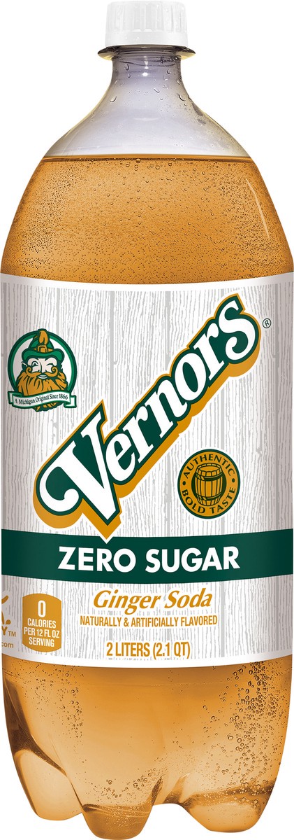 slide 1 of 17, Vernors Zero Sugar Ginger Soda- 2 liter, 2 liter