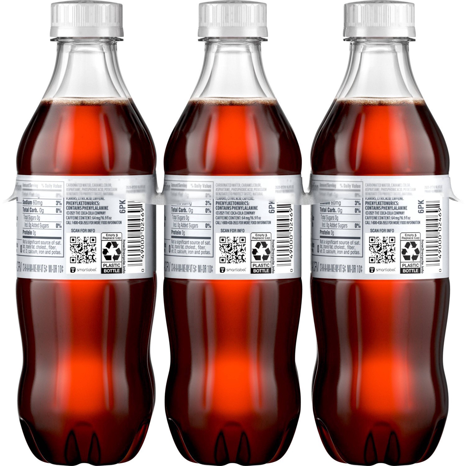 slide 88 of 149, Diet Coke Diet Cola, 6 ct; 16.9 fl oz