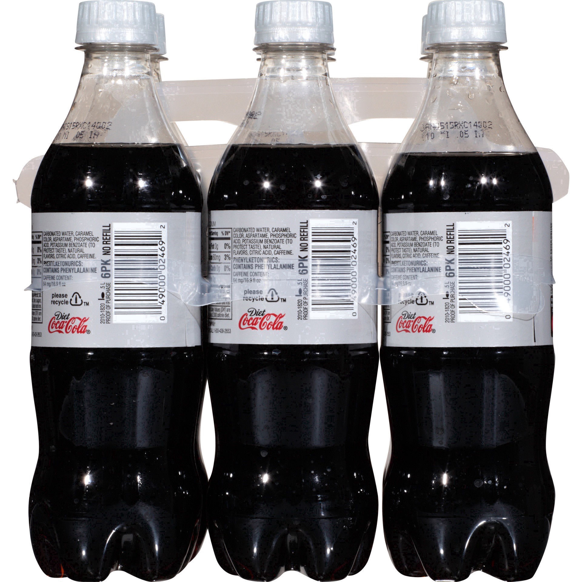 slide 9 of 149, Diet Coke Diet Cola, 6 ct; 16.9 fl oz