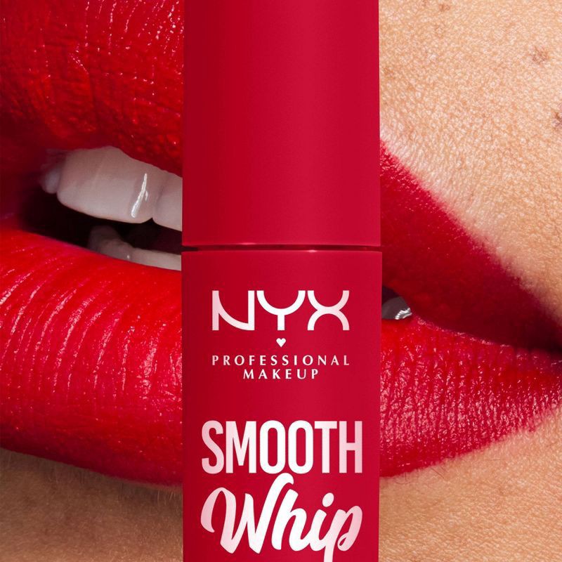 slide 7 of 8, NYX Professional MakeupProfessional Makeup NYX Professional MakeupSmooth Whip Lipstick Cherry Cream, 0.13 fl oz