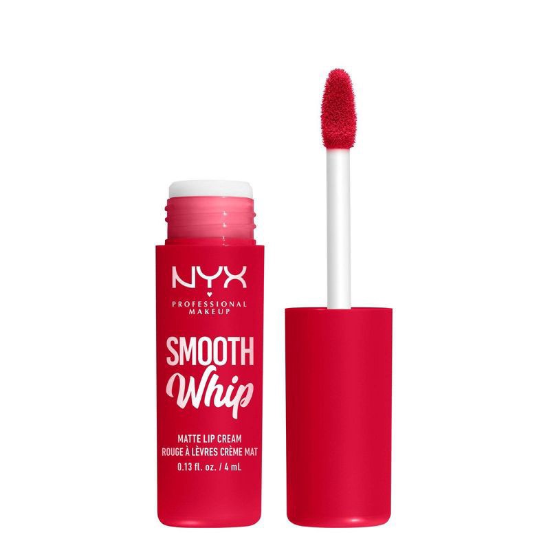 slide 1 of 8, NYX Professional MakeupProfessional Makeup NYX Professional MakeupSmooth Whip Lipstick Cherry Cream, 0.13 fl oz