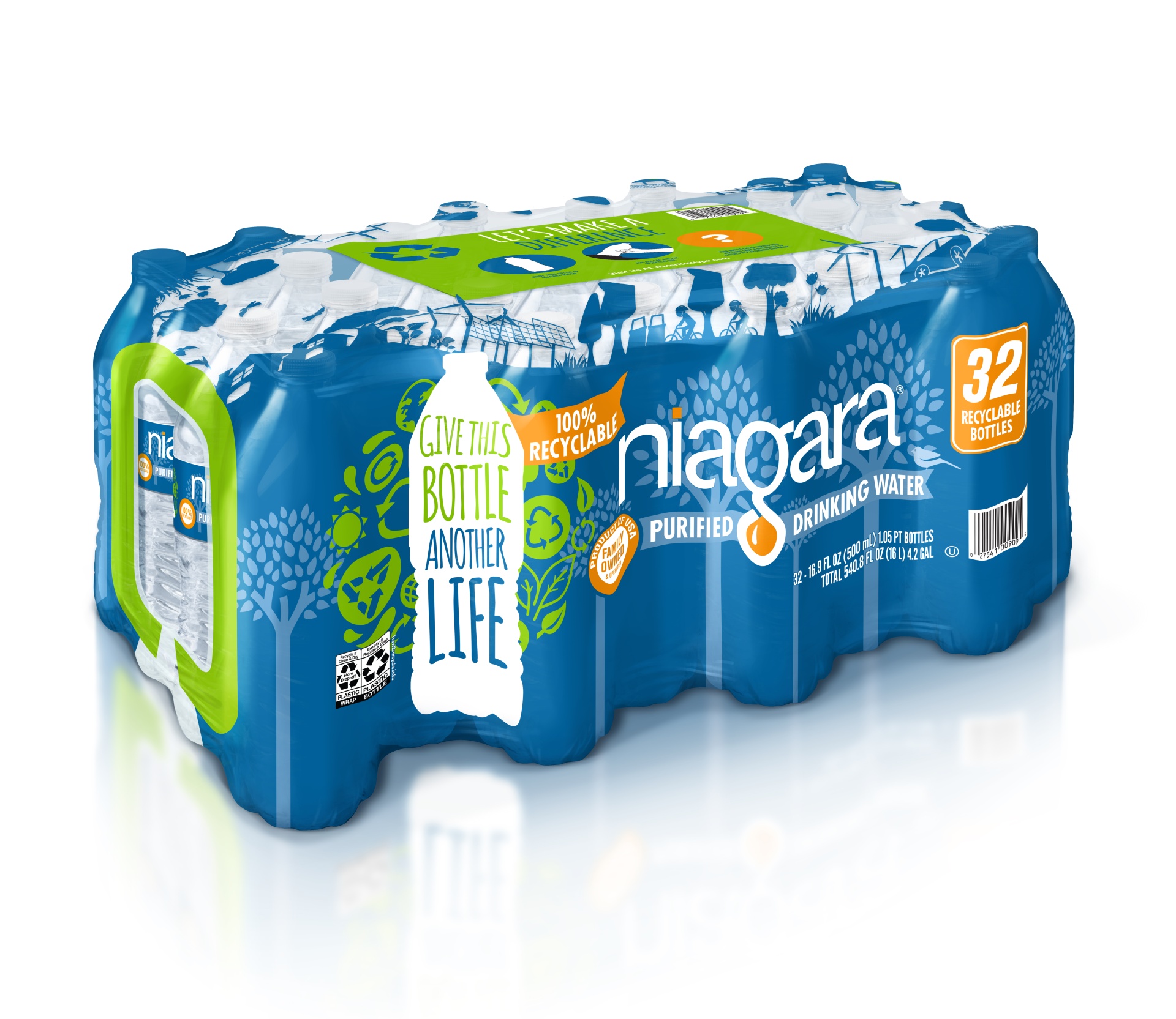 slide 3 of 3, Niagara Drinking Water 32 ea, 32 ct