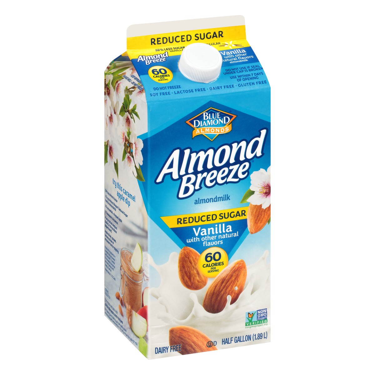 slide 10 of 13, Almond Breeze Reduced Sugar Vanilla Almondmilk 0.5 gl, 64 fl oz