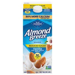 Almond Breeze Reduced Sugar Vanilla Almondmilk, 64 oz