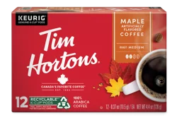 Tim Hortons K-Cup Pods Medium Roast Maple Coffee Each - 12 ct