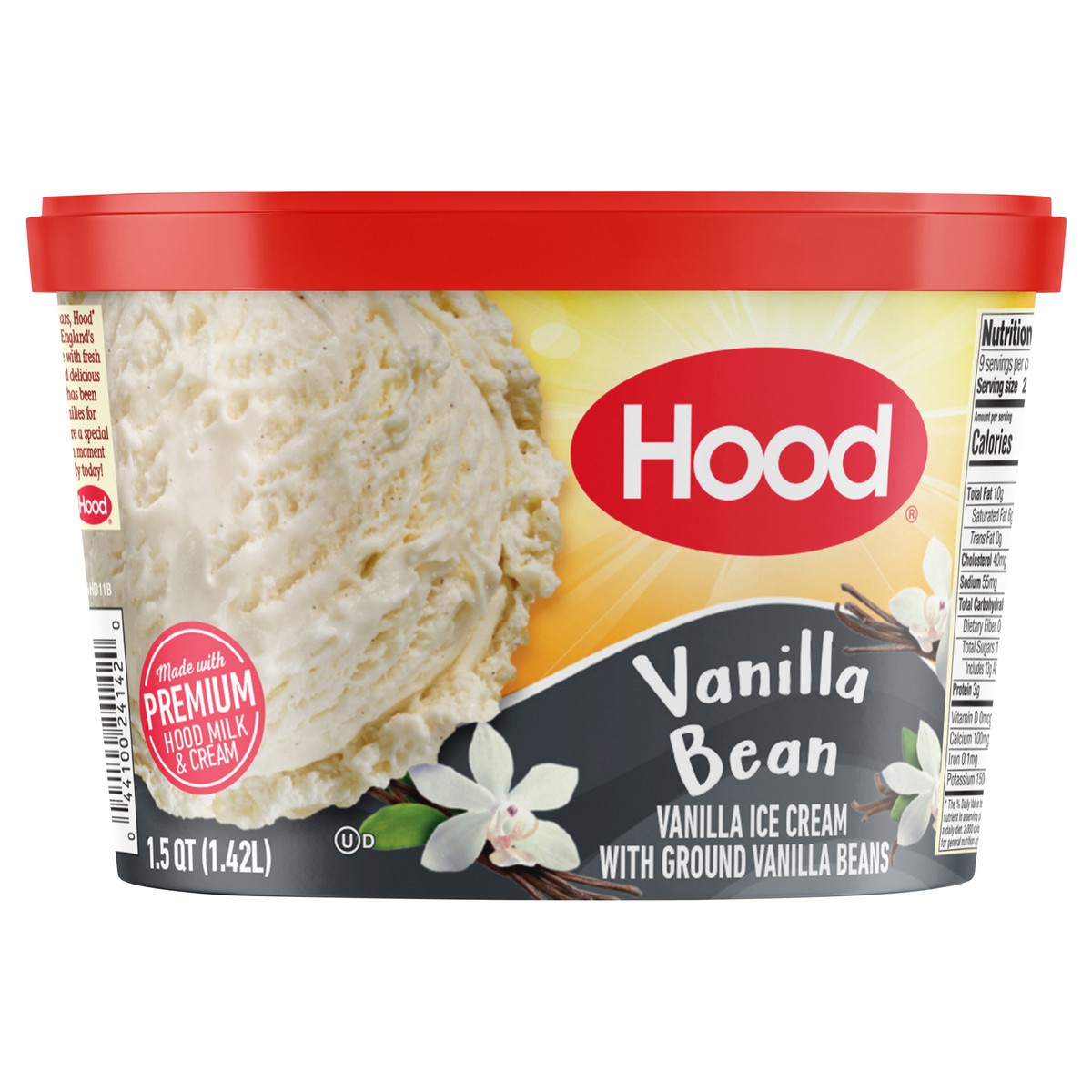 slide 1 of 10, Hood Vanilla Bean Ice Cream, 48 fl ozz