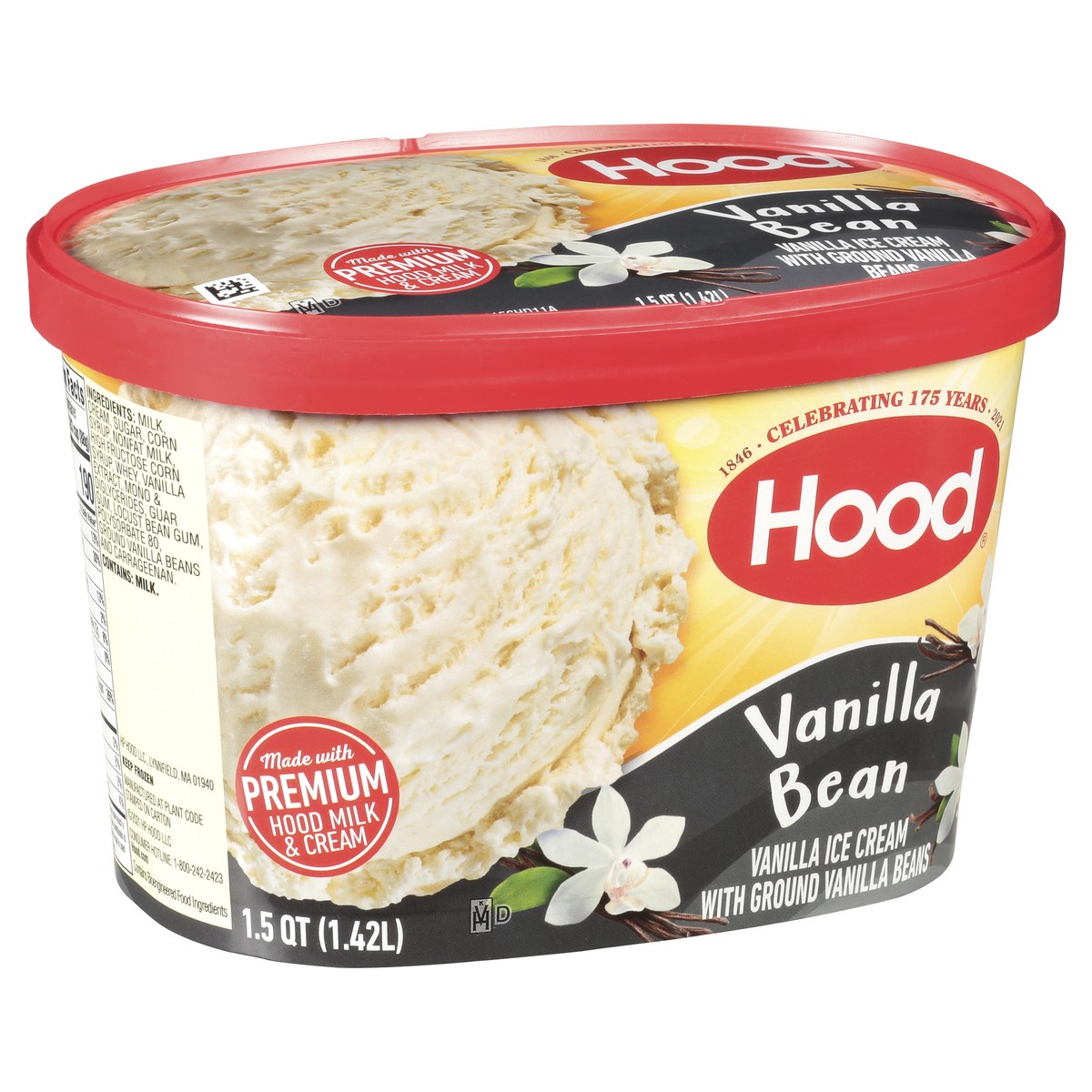 slide 7 of 10, Hood Vanilla Bean Ice Cream, 48 fl ozz