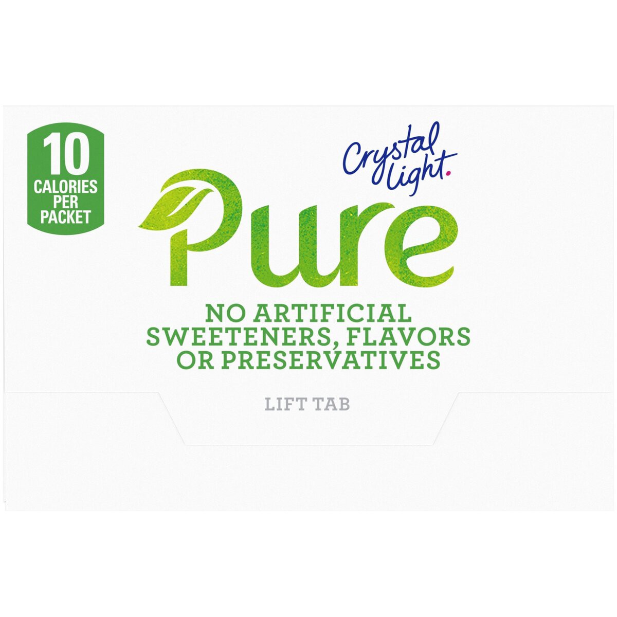 slide 5 of 8, Crystal Light Pure Lemon Iced Tea Naturally Flavored Powdered Drink Mix with No Artificial Sweeteners On-the-Go Packets, 7 ct; 0.13 oz