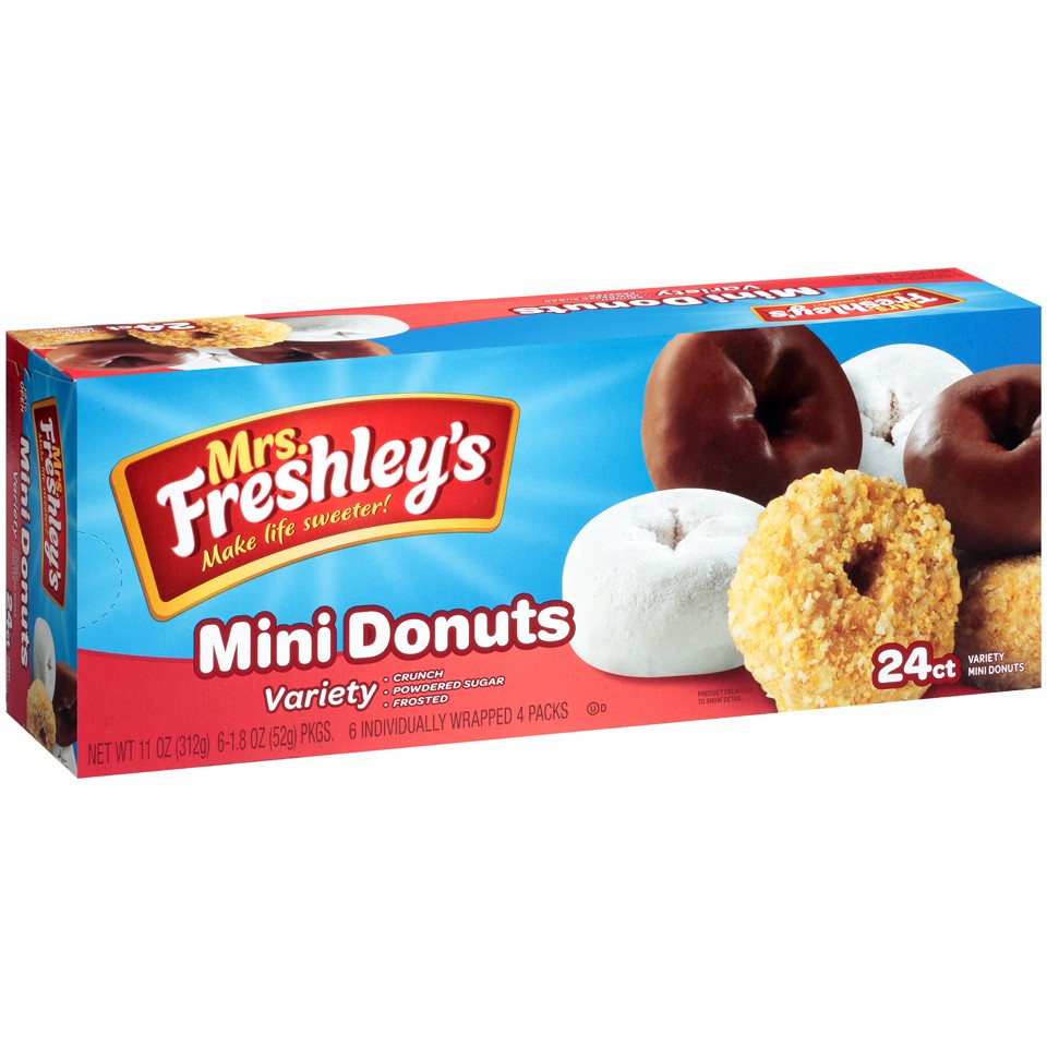 slide 1 of 4, Mrs. Freshley's Donuts 6 ea, 6 ct