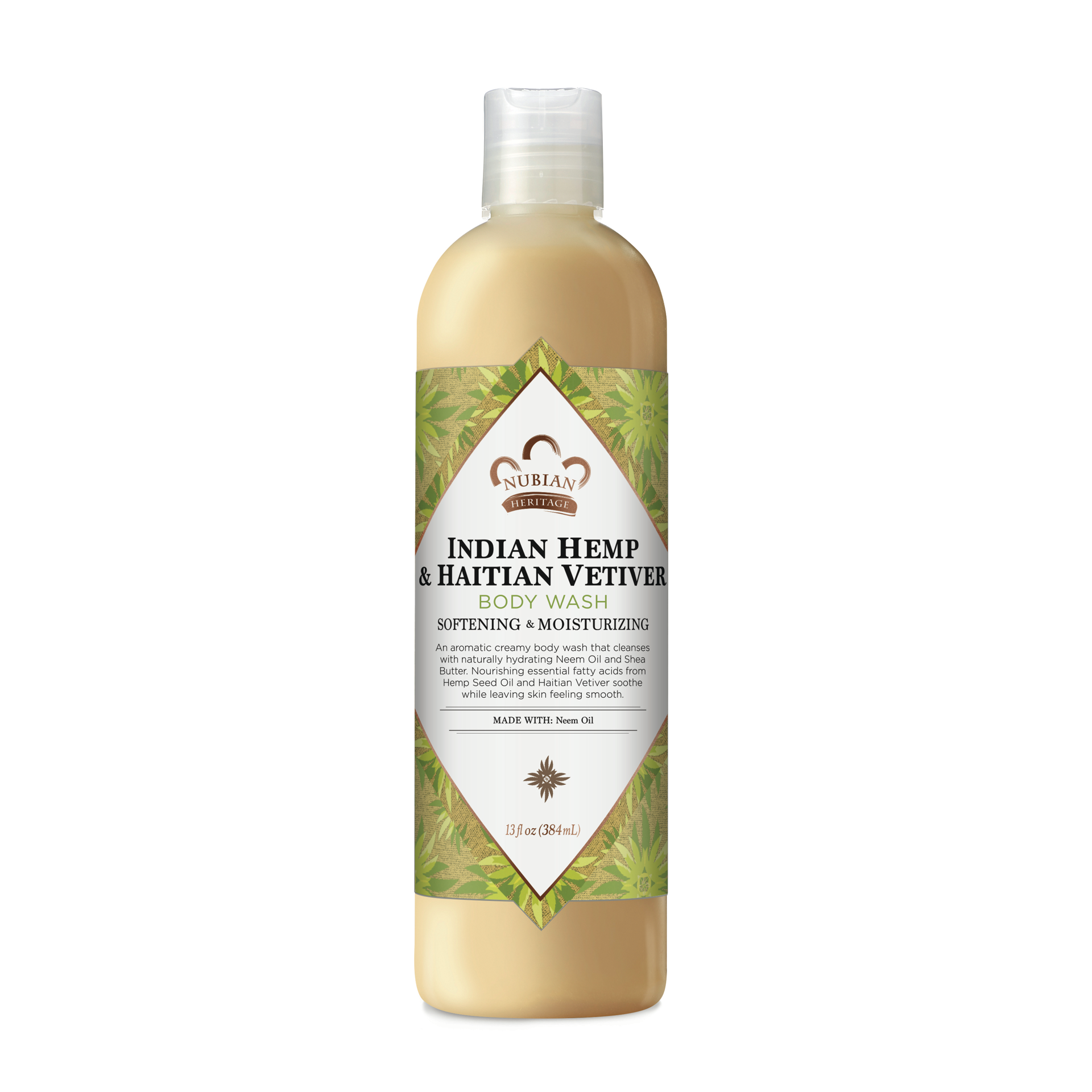 slide 4 of 4, Nubian Heritage Body Wash Indian Hemp & Haitian Vetiver, 13 oz, 13 oz