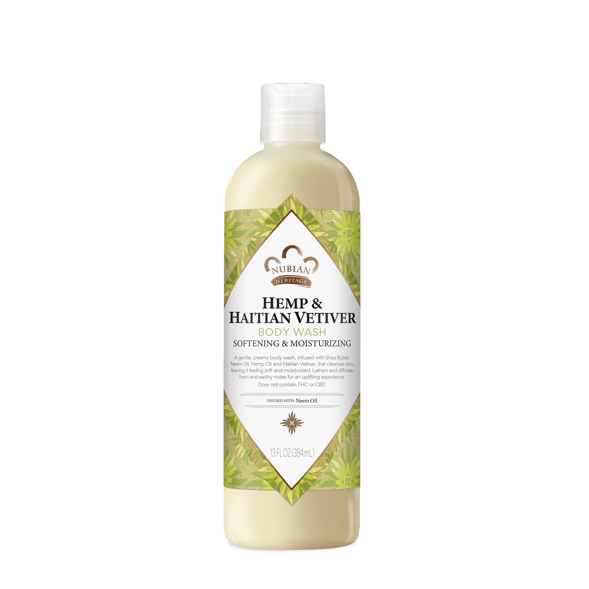 slide 1 of 4, Nubian Heritage Body Wash Indian Hemp & Haitian Vetiver, 13 oz, 13 oz