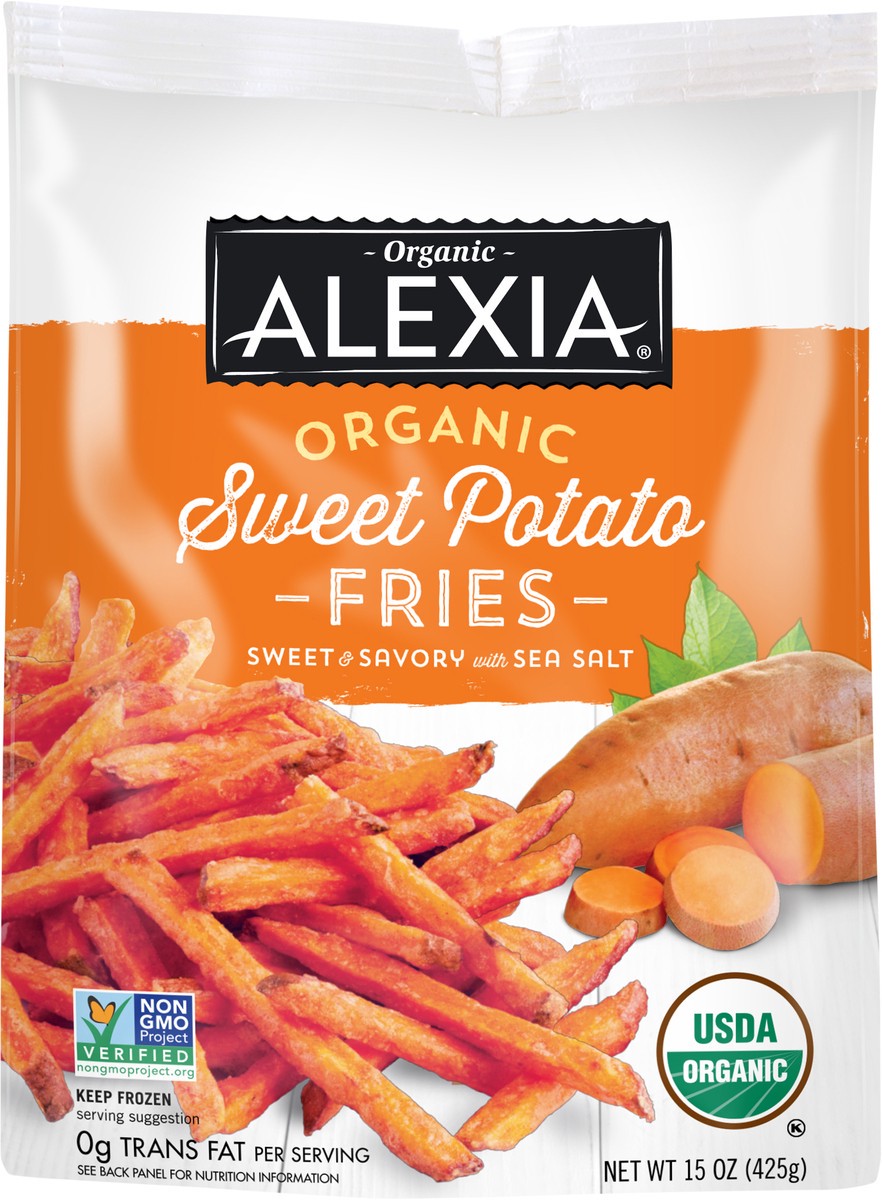 slide 6 of 7, Alexia Organic Sweet Potato Fries 15 oz Bag, 15 oz