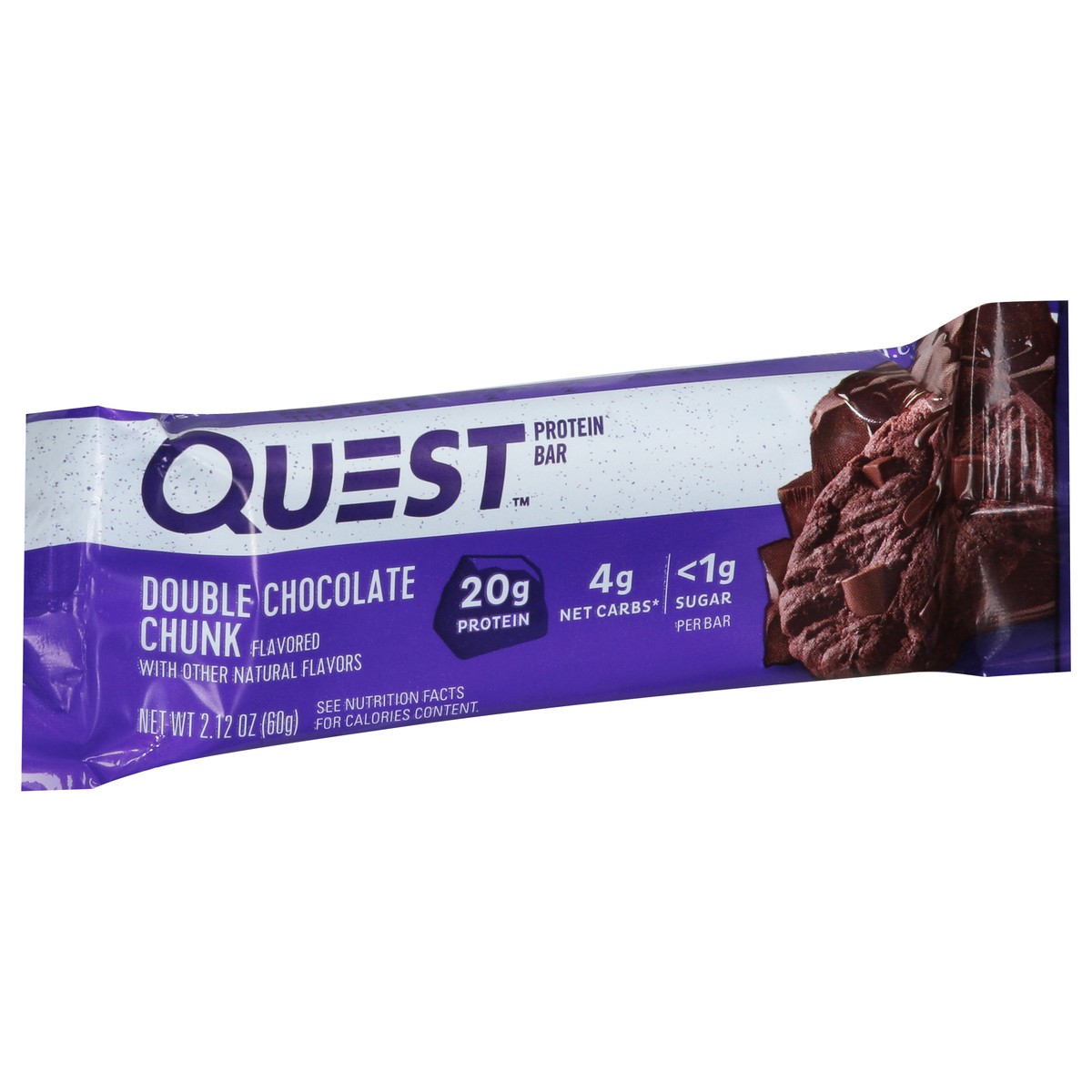 slide 4 of 9, Quest Protein Bar, Double Chocolate Chunk Flavor, 2.12 oz