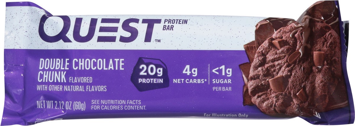 slide 2 of 9, Quest Protein Bar, Double Chocolate Chunk Flavor, 2.12 oz