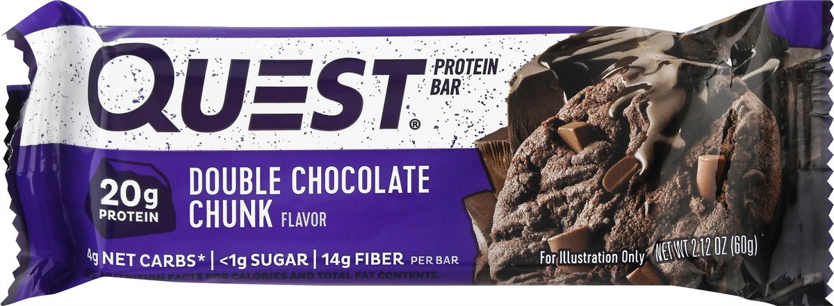 slide 1 of 9, Quest Protein Bar, Double Chocolate Chunk Flavor, 2.12 oz