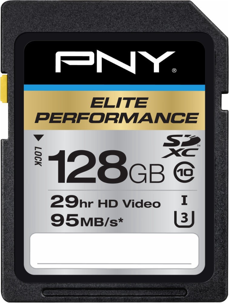 slide 1 of 1, PNY Elite Performance 128Gb Sdxc Class 10 Memory Card, 128 GB