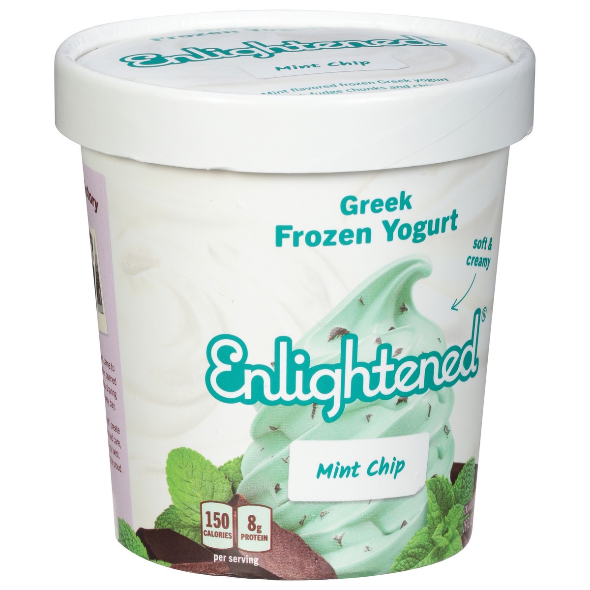 slide 2 of 9, Enlightened Mint Chip Greek Frozen Yogurt 16 fl oz, 1 pint