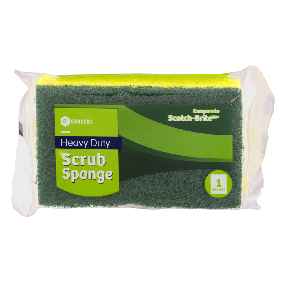 slide 1 of 1, SE Grocers Hvy Dty Scrub Sponge, 1 ct