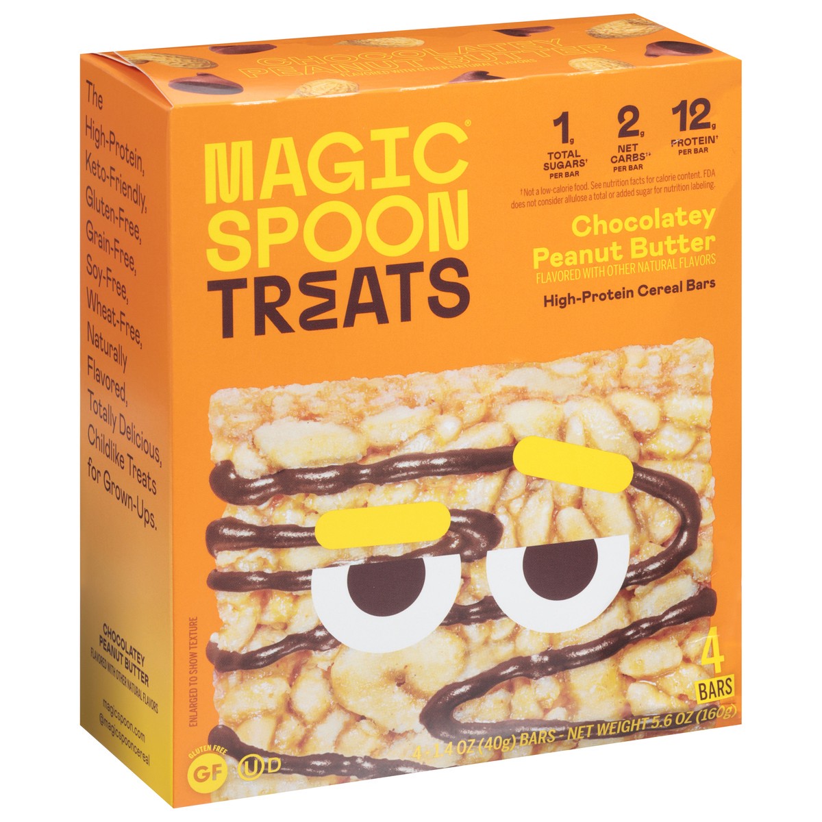 slide 12 of 12, Magic Spoon High-Protein Chocolatey Peanut Butter Cereal Bars 4 - 1.4 oz Bars, 4 ct