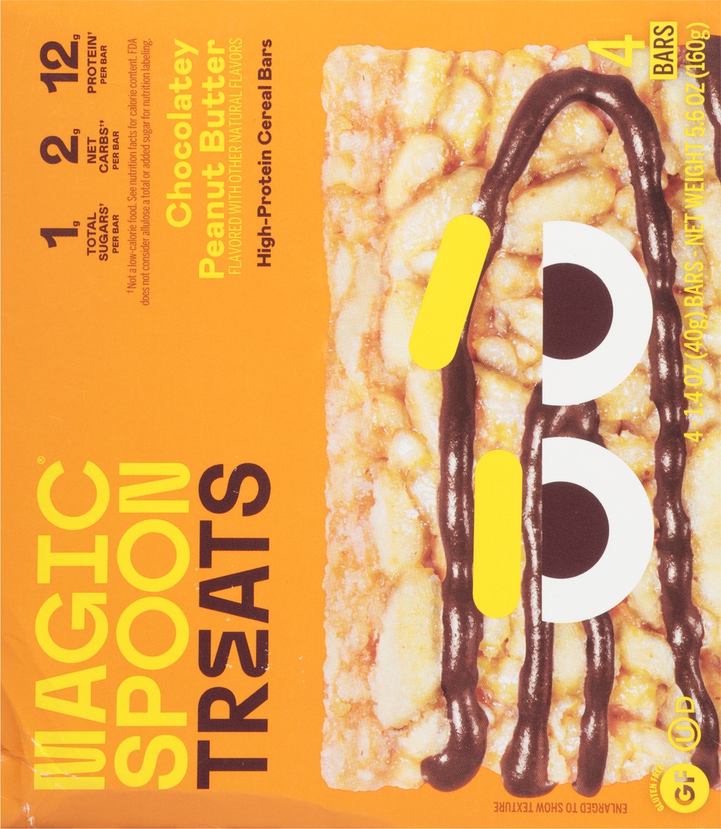 slide 7 of 12, Magic Spoon High-Protein Chocolatey Peanut Butter Cereal Bars 4 - 1.4 oz Bars, 4 ct