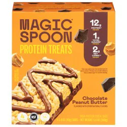 Magic Spoon Protein Treats Chocolate Peanut Butter Cereal Bars 4 - 1.4 oz Bars
