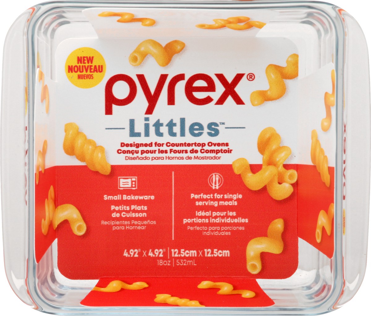 slide 2 of 6, Pyrex Little Square Glassware, 18 oz