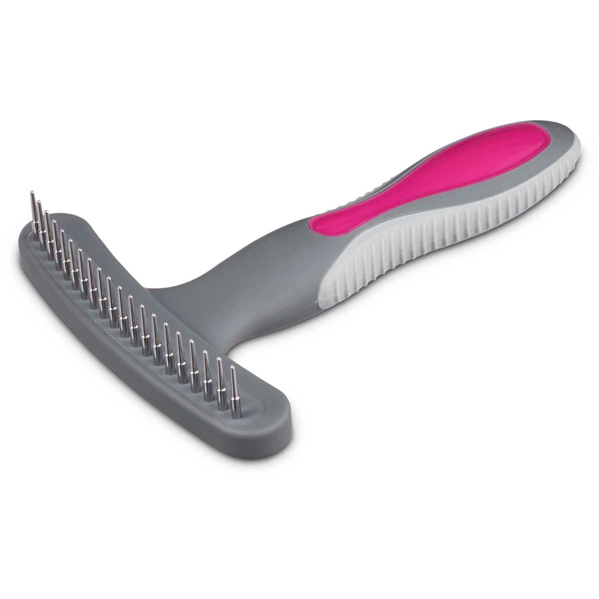 slide 1 of 1, Well & Good Pink Grooming Rake for Dogs, 1 ct