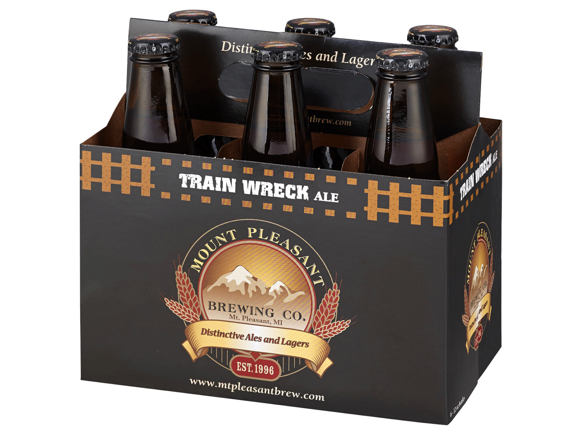 slide 1 of 1, Mountain Town Train Wreck Ale, 6 ct; 12 fl oz