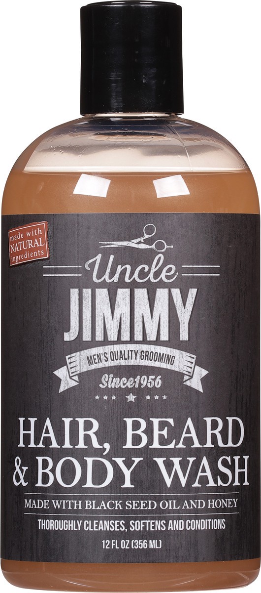 slide 6 of 9, Uncle Jimmy Taliah Waajid Uncle Jimmy Hair Beard & Body Wash, 12 oz