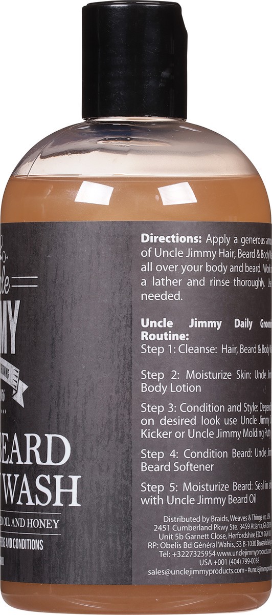 slide 8 of 9, Uncle Jimmy Taliah Waajid Uncle Jimmy Hair Beard & Body Wash, 12 oz