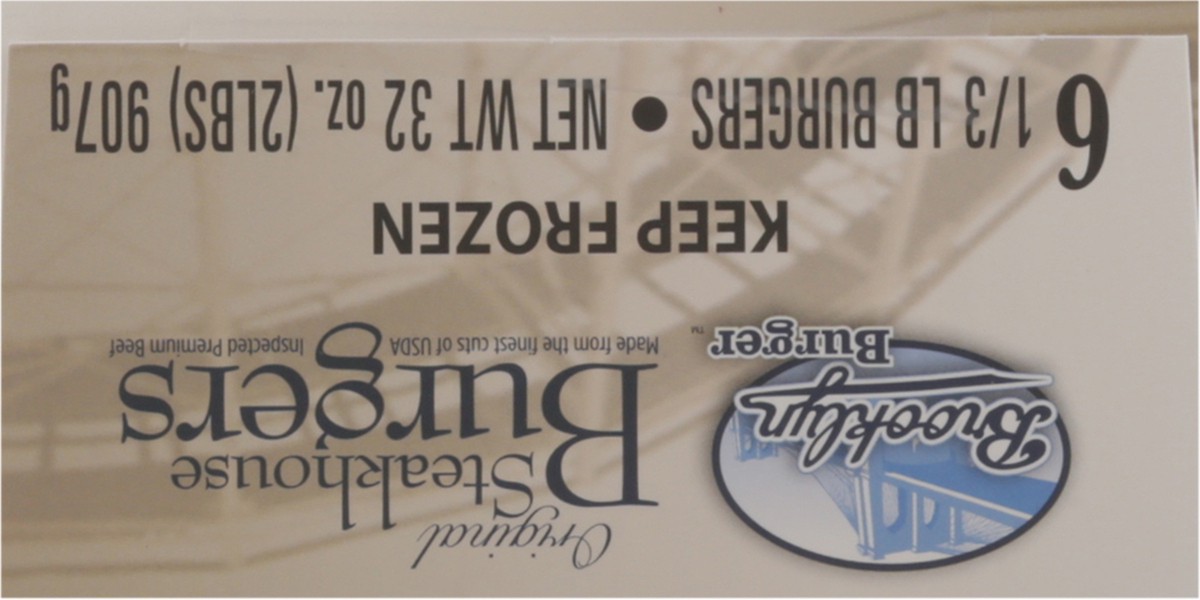 slide 5 of 9, Brooklyn Burger Original Steakhouse Burgers 6 - 0.3 lb Burgers, 6 ct